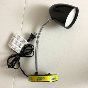 Intertek LED Desk Lamp Gooseneck Flexible Black Model MTSL1001ALG-LED3 5K840